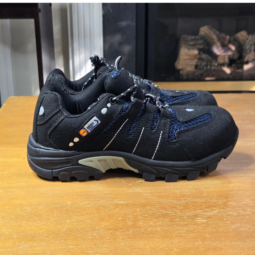 Lidl Safety Wear Work Shoes Mens 40 / 7.5 Black Reinforced Toe Utility Sneakers